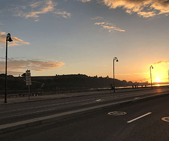 atardecer en el malecon